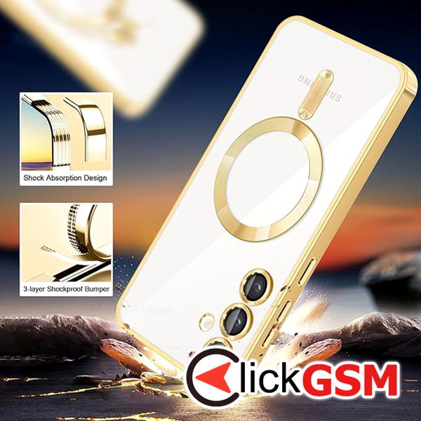 Techsuit - Luxury Crystal MagSafe - Samsung Galaxy S23 - Light Purple