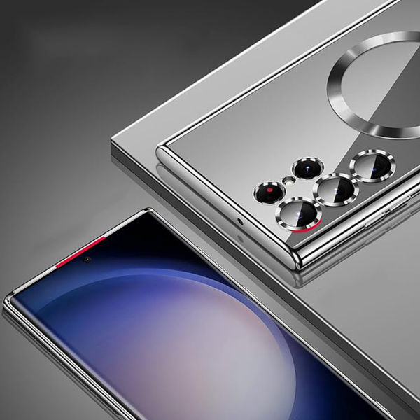 Techsuit - Luxury Crystal MagSafe - Samsung Galaxy S23 Ultra - Silver