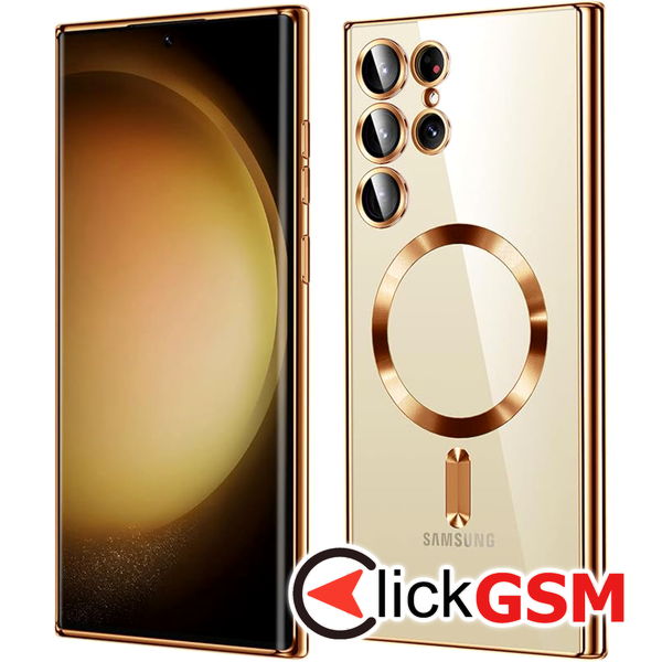 Techsuit - Luxury Crystal MagSafe - Samsung Galaxy S23 Ultra - Gold