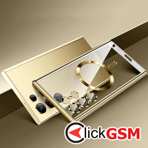 Techsuit - Luxury Crystal MagSafe - Samsung Galaxy S23 Ultra - Gold