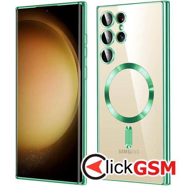 Techsuit - Luxury Crystal MagSafe - Samsung Galaxy S23 Ultra - Light Green