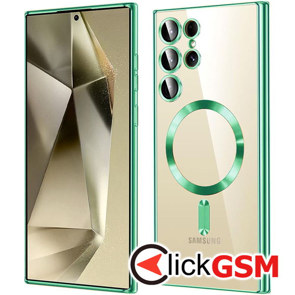 Techsuit - Luxury Crystal MagSafe - Samsung Galaxy S24 Ultra - Light Green