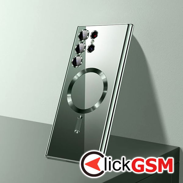 Techsuit - Luxury Crystal MagSafe - Samsung Galaxy S24 Ultra - Light Green