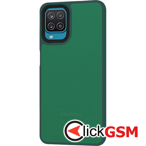 Techsuit - HaloFrost Series - Samsung Galaxy A12 / A12 Nacho / M12 / F12 - Midnight Green
