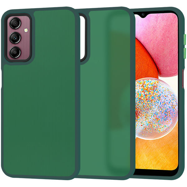 Techsuit - HaloFrost Series - Samsung Galaxy A14 4G / A14 5G - Midnight Green
