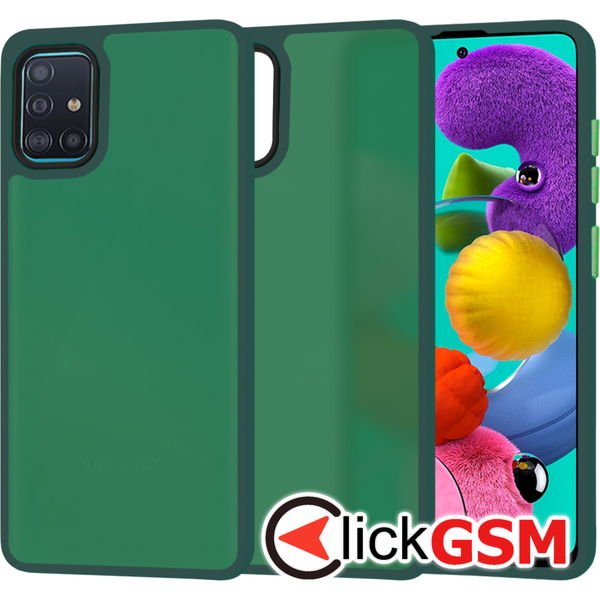 Techsuit - HaloFrost Series - Samsung Galaxy A51 4G - Midnight Green