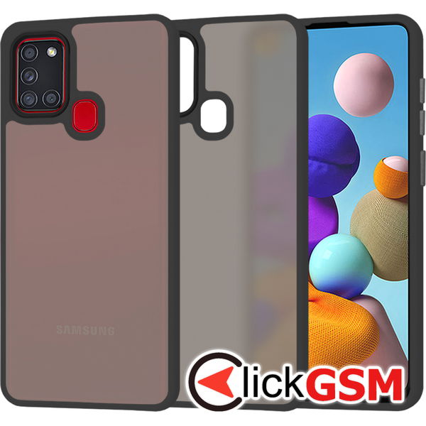 Techsuit - HaloFrost Series - Samsung Galaxy A21s - Black