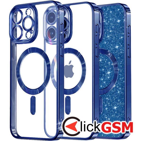 Techsuit - Luxury Glitter MagSafe - iPhone 12 Pro Max - Deep Blue