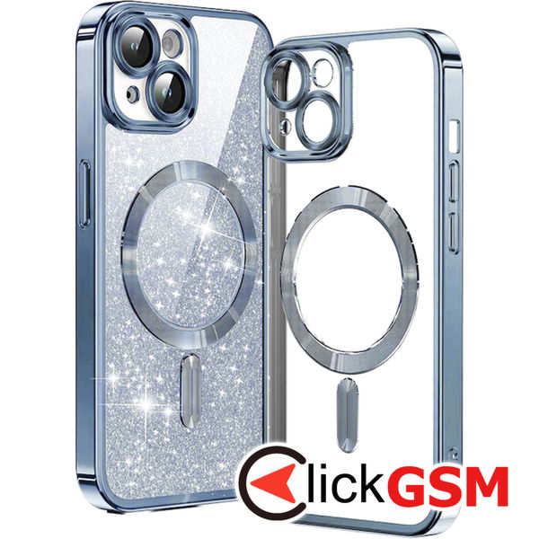 Techsuit - Luxury Glitter MagSafe - iPhone 14 - Light Blue