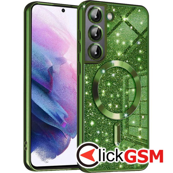 Techsuit - Luxury Glitter MagSafe - Samsung Galaxy S21 FE 5G - Deep Green