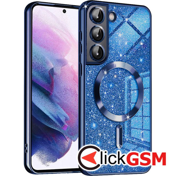 Techsuit - Luxury Glitter MagSafe - Samsung Galaxy S21 FE 5G - Deep Blue
