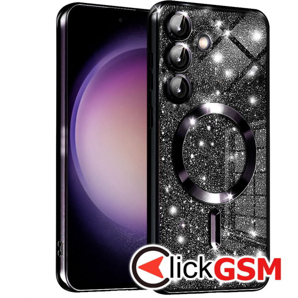 Techsuit - Luxury Glitter MagSafe - Samsung Galaxy S23 FE - Black