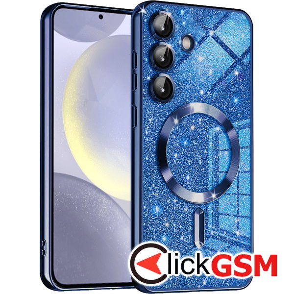 Techsuit - Luxury Glitter MagSafe - Samsung Galaxy S24 Plus - Deep Blue