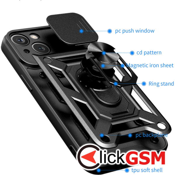 Techsuit - CamShield Series - iPhone 15 Plus - Blue