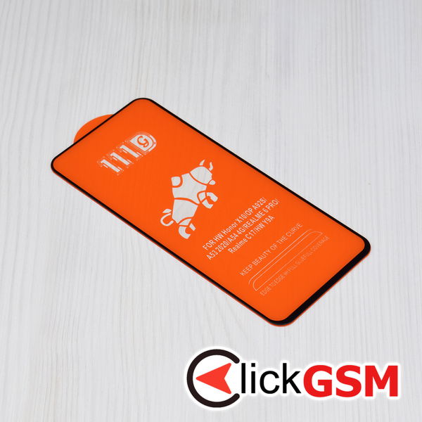 Techsuit - 111D Full Cover / Full Glue Glass - Motorola Moto G04 /G04s / Moto G24 / Moto G24 Power / Moto E14 - Black