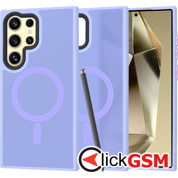 Techsuit - HaloFrost MagSafe Series - Samsung Galaxy S24 Ultra - Light Purple