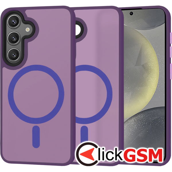 Techsuit - HaloFrost MagSafe Series - Samsung Galaxy S24 - Deep Purple