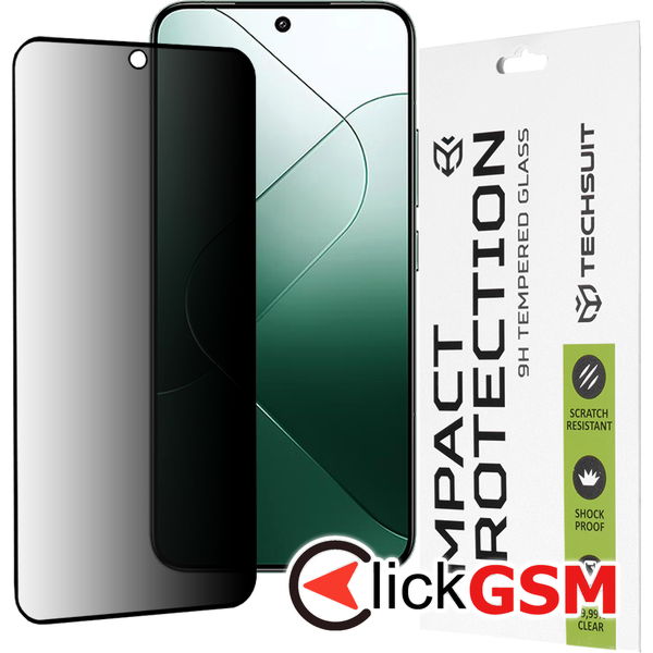 Techsuit - 111D Privacy Full Glue - Xiaomi 14 - Black