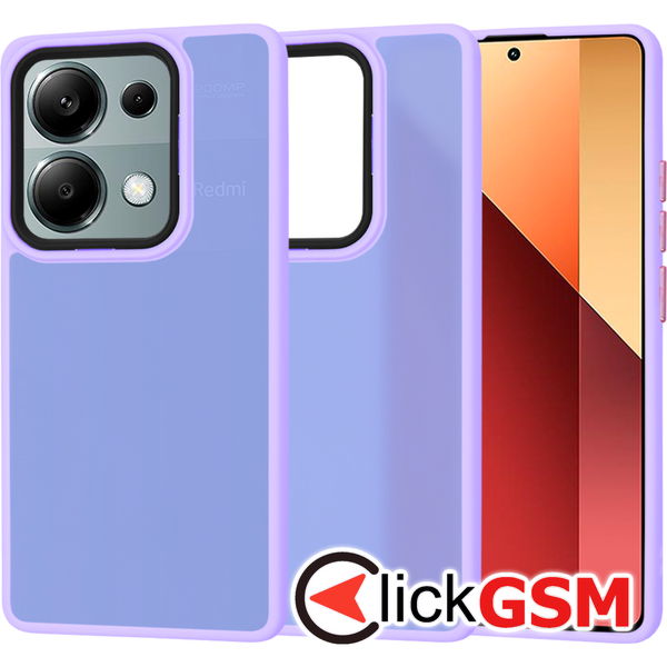 Techsuit - HaloFrost Series - Xiaomi Redmi Note 13 Pro 4G / Poco M6 Pro 4G - Light Purple