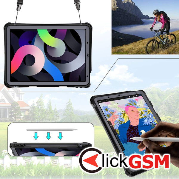 ShellBox - Waterproof IP68 - iPad Air 4 (2020) / Air 5 (2022) - Black