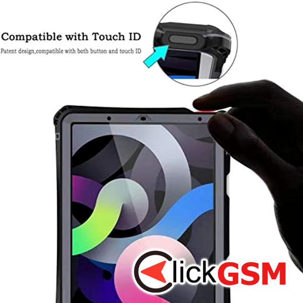 ShellBox - Waterproof IP68 - iPad Air 4 (2020) / Air 5 (2022) - Black