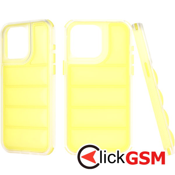 Techsuit - Wave Shield - iPhone 15 Pro Max - Yellow