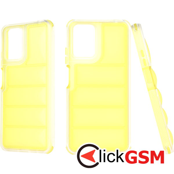 Techsuit - Wave Shield - Motorola Moto G04 / Moto G04s / Moto G24 / Moto E14 - Yellow
