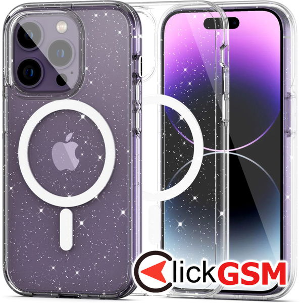 Techsuit - SparkleSkin MagSafe Series - iPhone 14 Pro Max - Clear