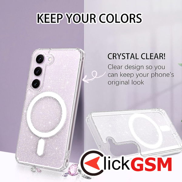 Techsuit - SparkleSkin MagSafe Series - Samsung Galaxy S23 Plus - Clear