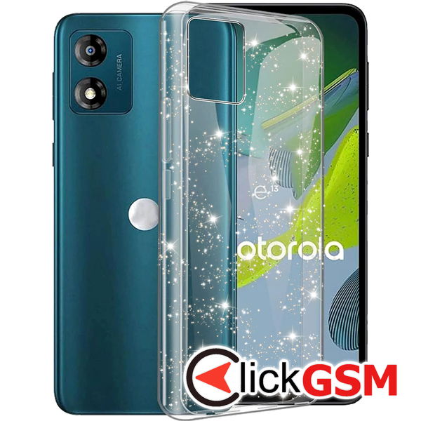 Techsuit - SparkleSkin Series - Motorola Moto E13 - Clear