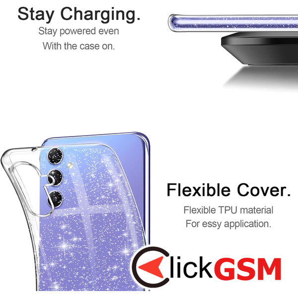 Techsuit - SparkleSkin Series - Samsung Galaxy A14 4G / A14 5G - Clear