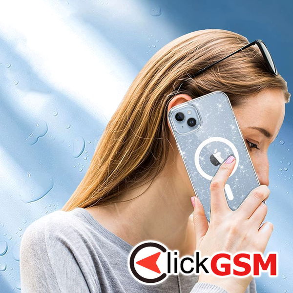 Techsuit - SparkleSkin MagSafe Series - iPhone 15 Pro Max - Clear