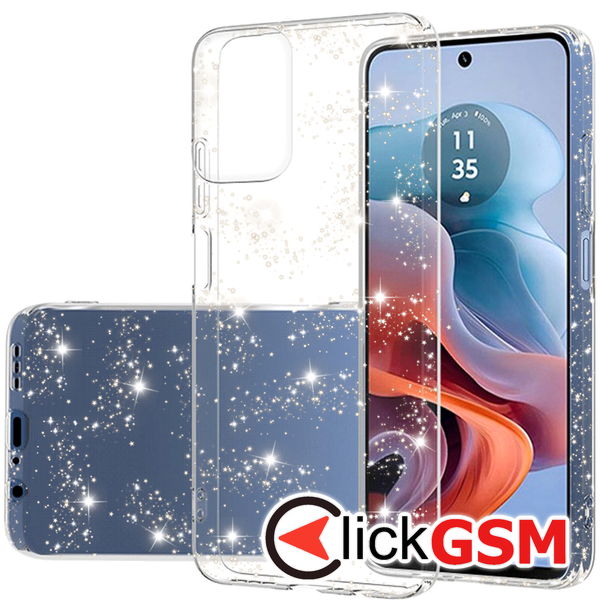 Techsuit - SparkleSkin Series - Motorola Moto G34 / Moto G45 - Clear