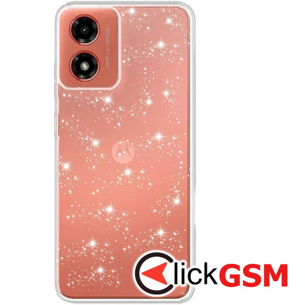 Techsuit - SparkleSkin Series - Motorola Moto G04 / Moto G04s / Moto G24 / Moto E14 - Clear