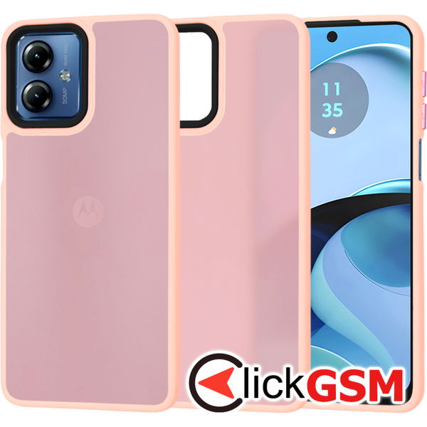Techsuit - HaloFrost Series - Motorola Moto G14 - Pink
