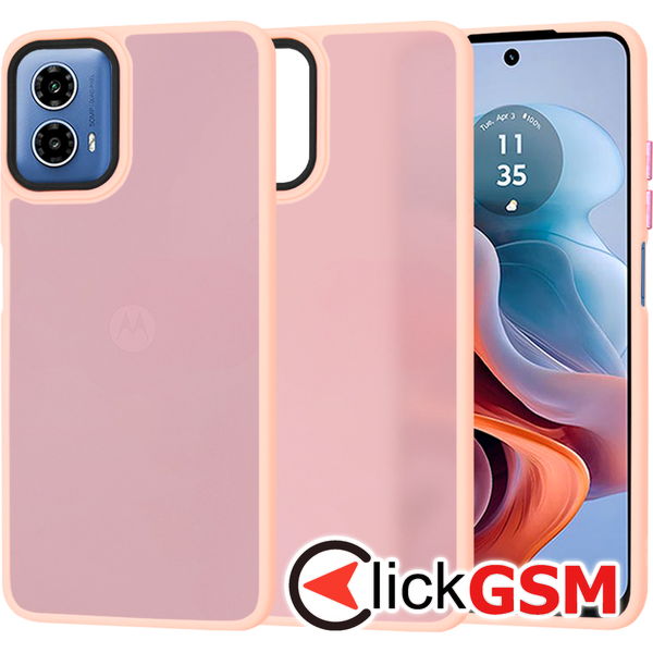 Techsuit - HaloFrost Series - Motorola Moto G34 / Moto G45 - Pink