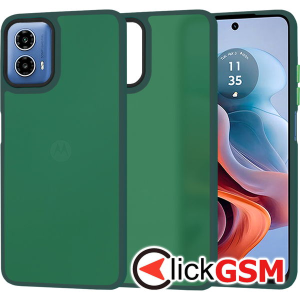Techsuit - HaloFrost Series - Motorola Moto G34 / Moto G45 - Midnight Green