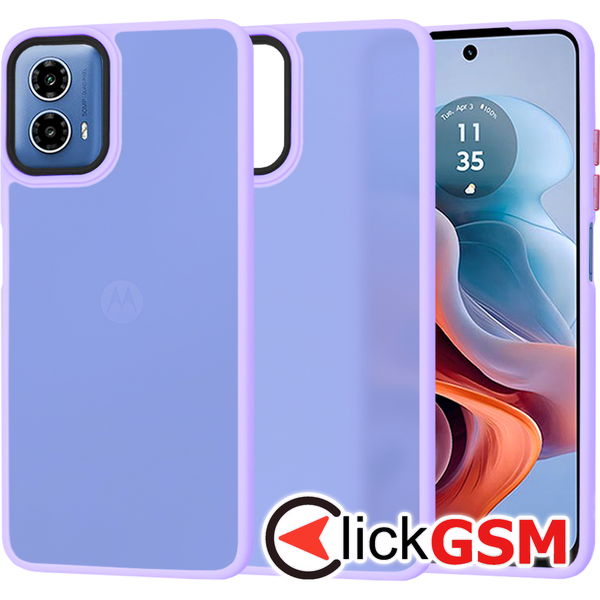 Techsuit - HaloFrost Series - Motorola Moto G34 / Moto G45 - Light Purple