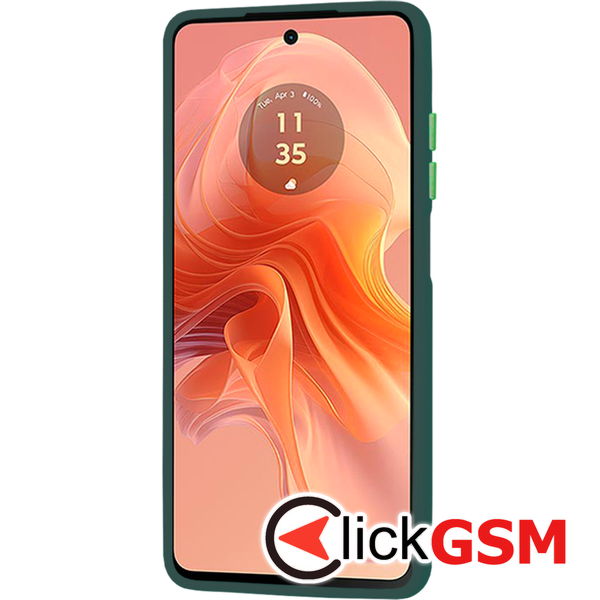 Techsuit - HaloFrost Series - Motorola Moto G04 / Moto G04s / Moto G24 / Moto E14 - Midnight Green