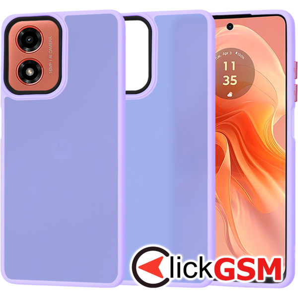 Techsuit - HaloFrost Series - Motorola Moto G04 / Moto G04s / Moto G24 / Moto E14 - Light Purple