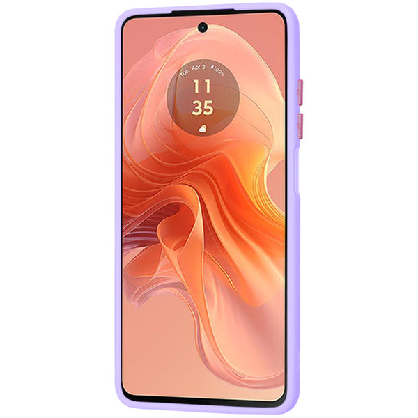 Techsuit - HaloFrost Series - Motorola Moto G04 / Moto G04s / Moto G24 / Moto E14 - Light Purple