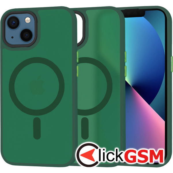 Techsuit - HaloFrost MagSafe Series - iPhone 13 - Midnight Green