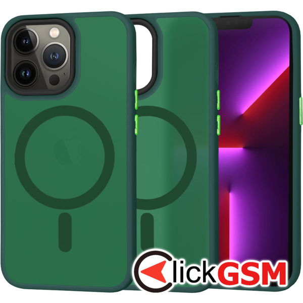 Techsuit - HaloFrost MagSafe Series - iPhone 13 Pro - Midnight Green
