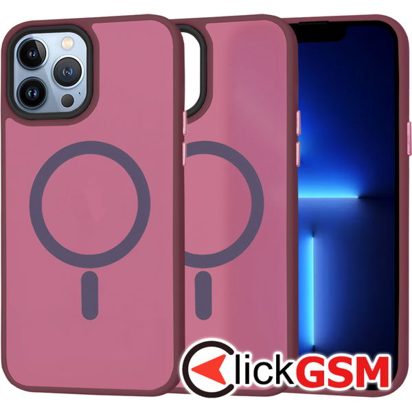 Techsuit - HaloFrost MagSafe Series - iPhone 13 Pro Max - Bordeaux
