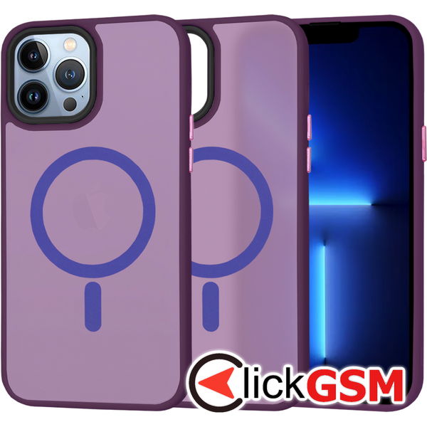 Techsuit - HaloFrost MagSafe Series - iPhone 13 Pro Max - Deep Purple