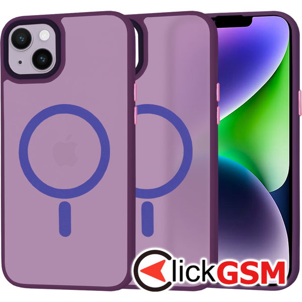 Techsuit - HaloFrost MagSafe Series - iPhone 14 Plus - Deep Purple