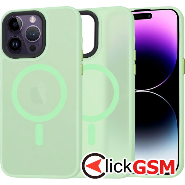 Techsuit - HaloFrost MagSafe Series - iPhone 14 Pro Max - Light Green