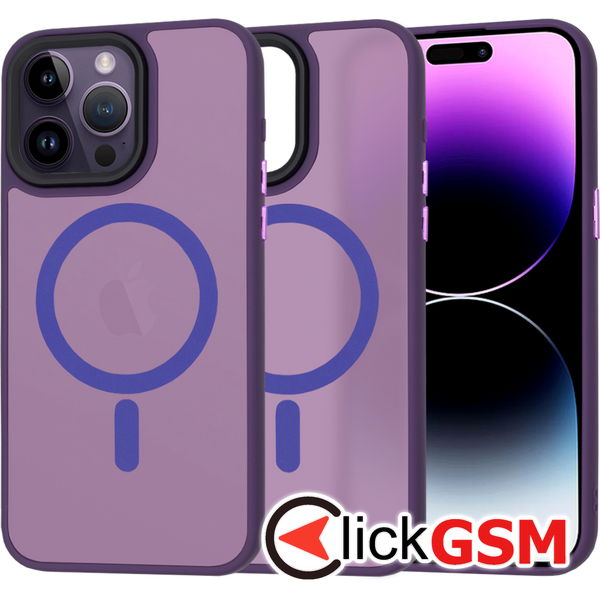 Techsuit - HaloFrost MagSafe Series - iPhone 14 Pro Max - Deep Purple