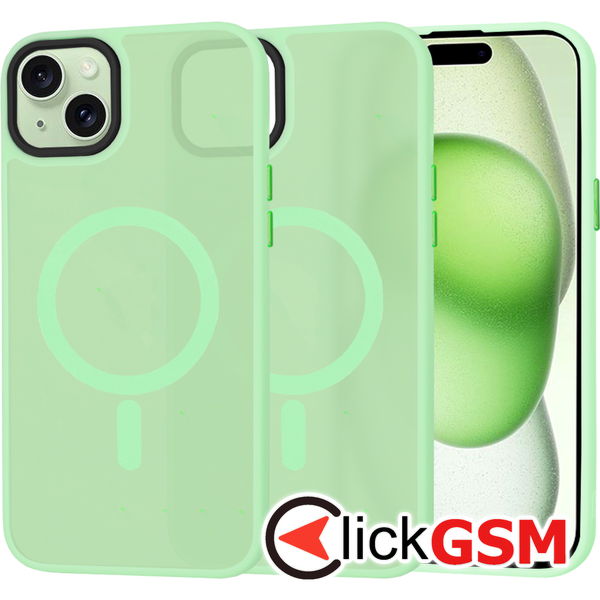 Techsuit - HaloFrost MagSafe Series - iPhone 15 Plus - Light Green