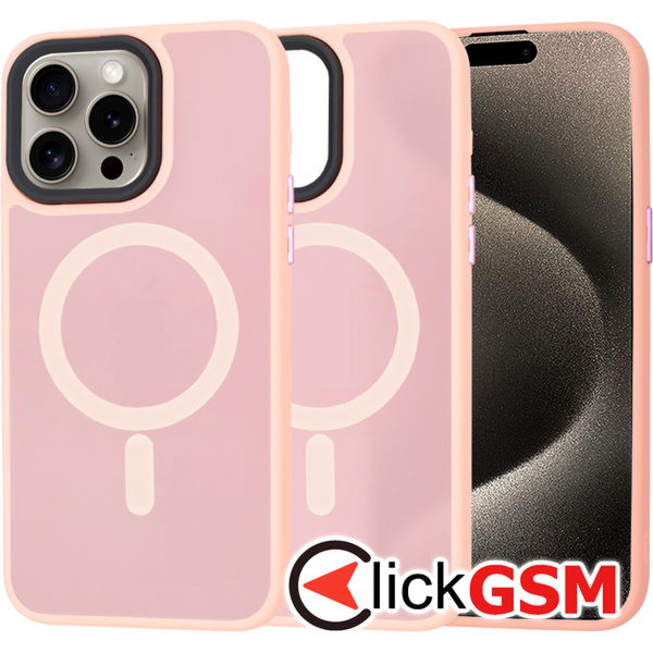 Techsuit - HaloFrost MagSafe Series - iPhone 15 Pro Max - Pink